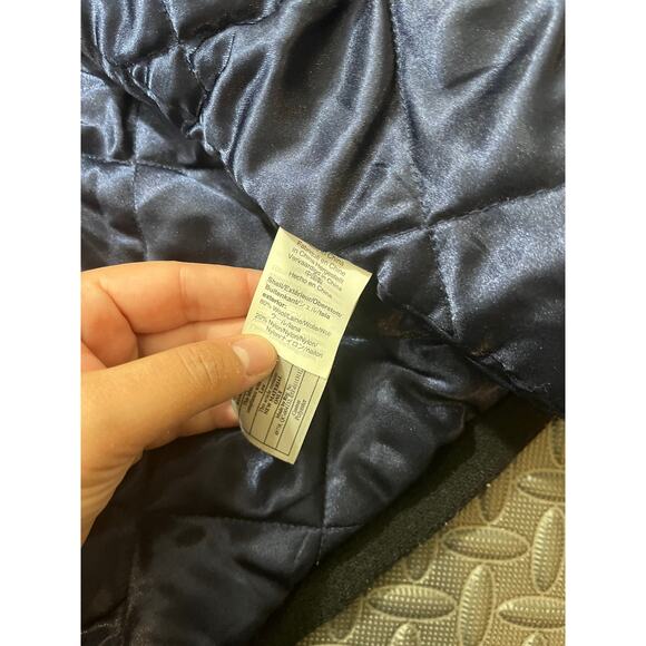 J. Crew Petite Lodge Coat Italian Stadium Cloth Wool Black K0897 Jacket Women 4P - Picture 6 of 10